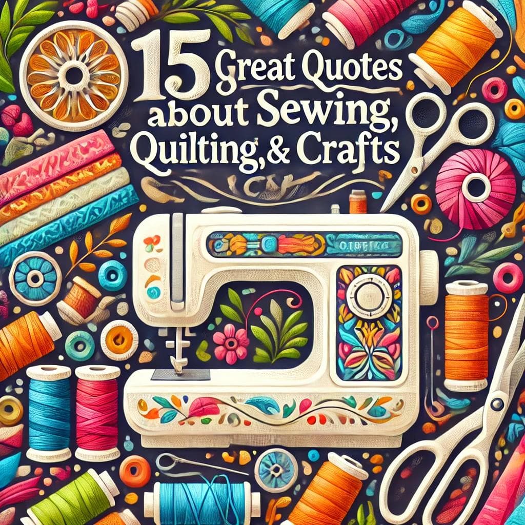 15 Great Quotes About Sewing, Quilting, & Crafts