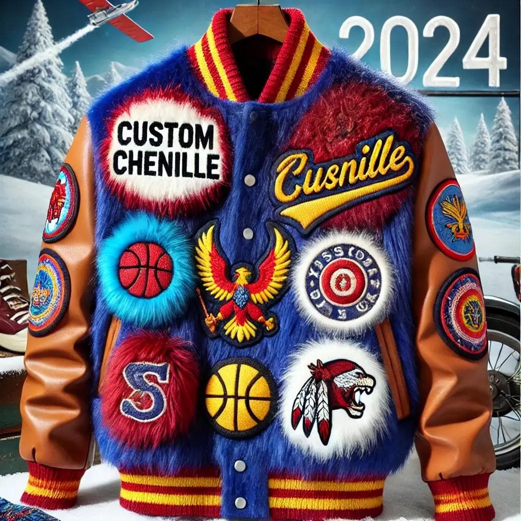 Varsity Jacket Patches Winter Trend 2024